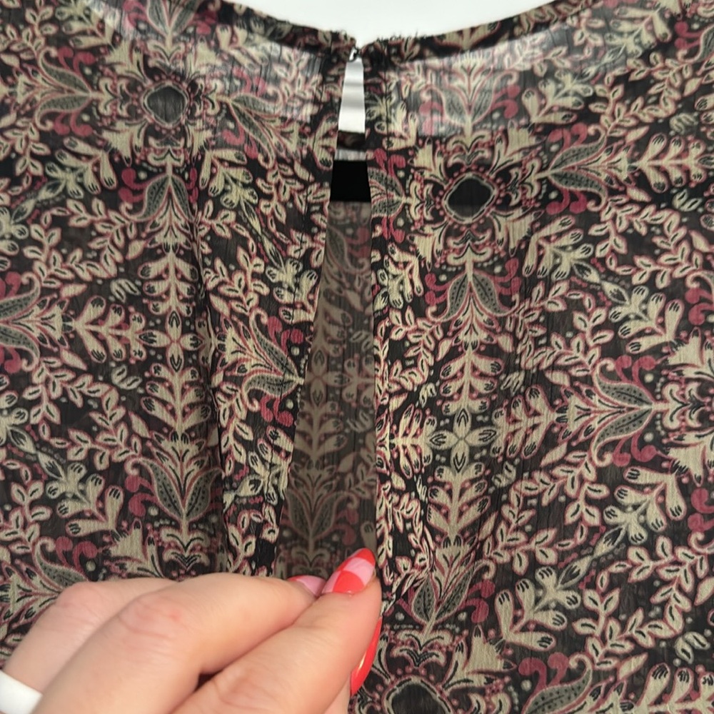 Bcbgeneration Semi-Sheer Patterned Blouse - image 6